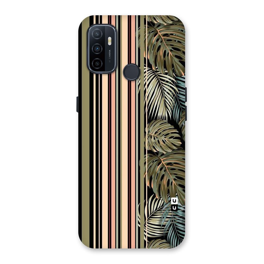 Visual Art Leafs Back Case for Oppo A32