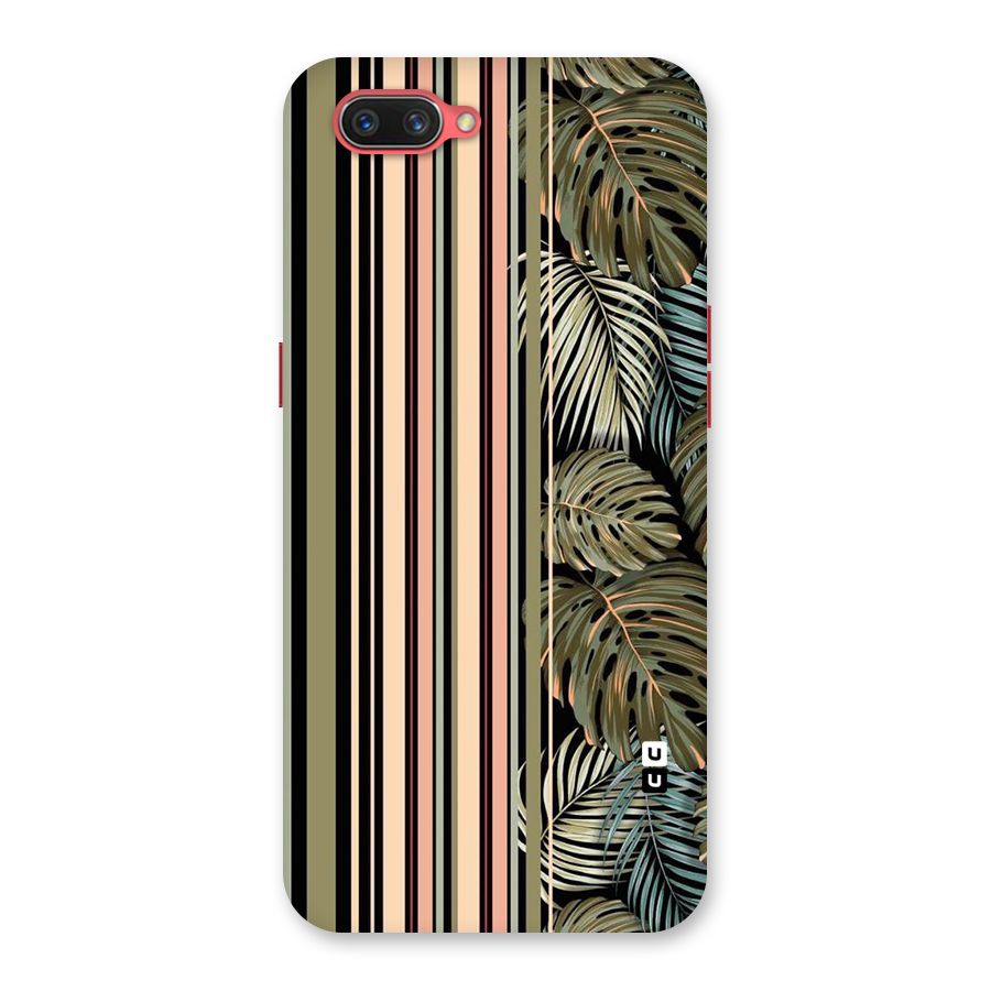 Visual Art Leafs Back Case for Oppo A3s