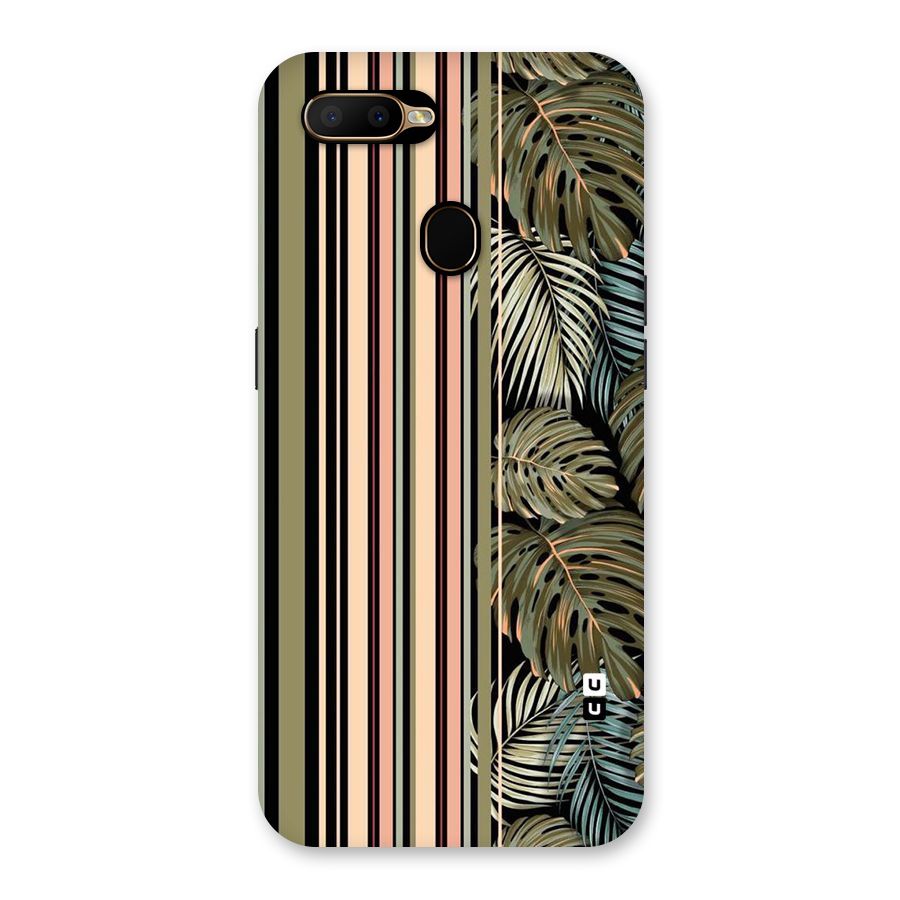 Visual Art Leafs Back Case for Oppo A5s