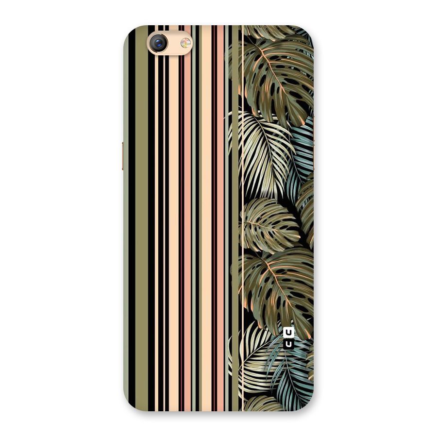 Visual Art Leafs Back Case for Oppo F3 Plus