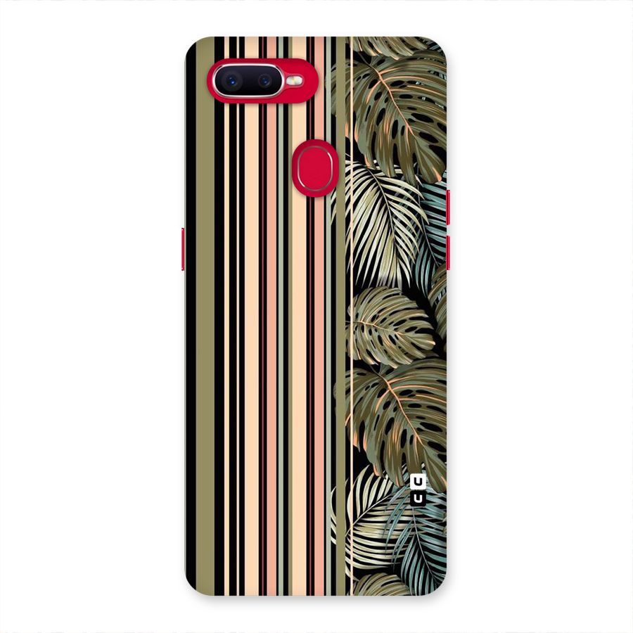 Visual Art Leafs Back Case for Oppo F9 Pro