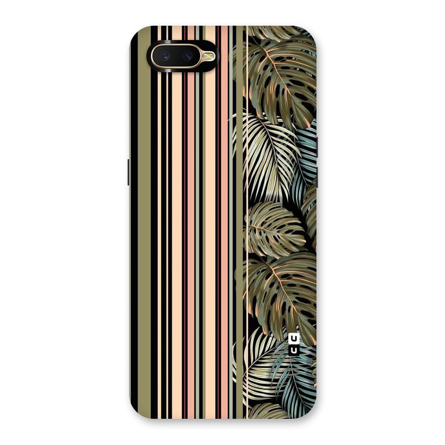 Visual Art Leafs Back Case for Oppo K1