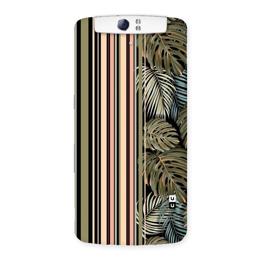 Visual Art Leafs Back Case for Oppo N1