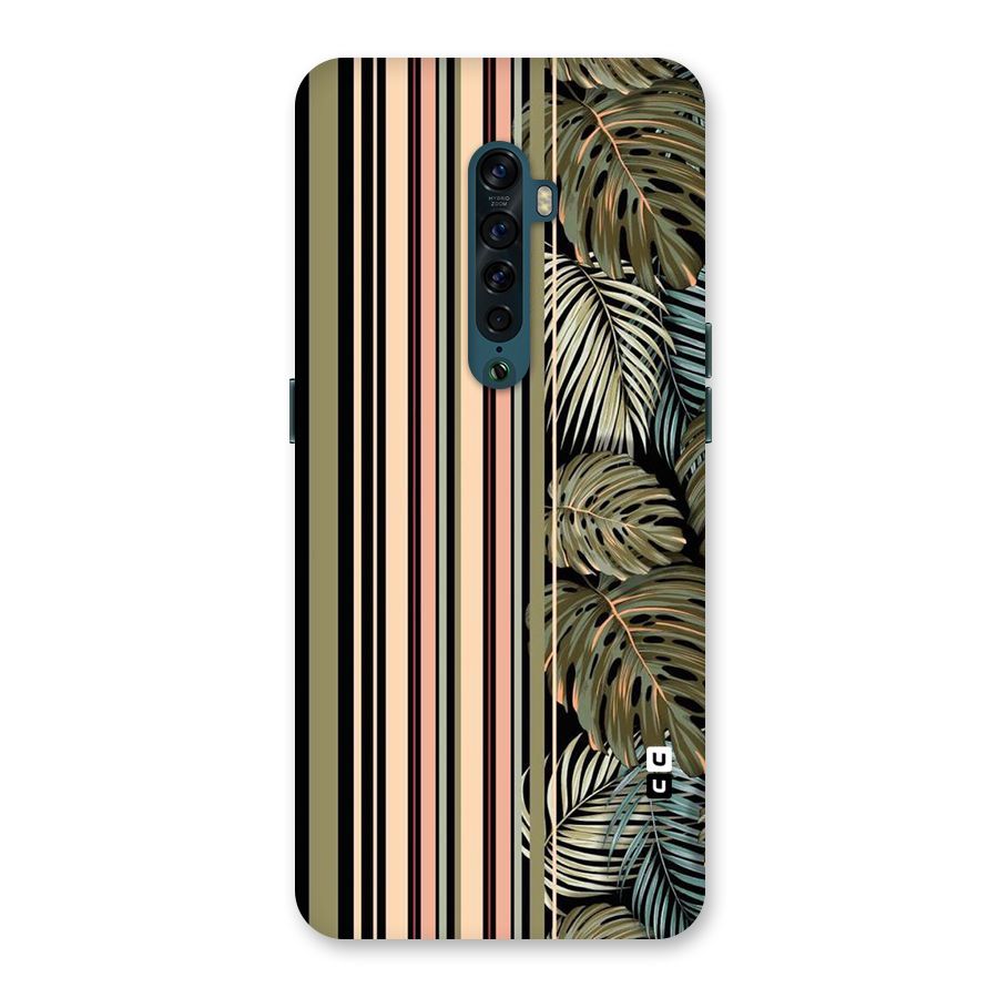 Visual Art Leafs Back Case for Oppo Reno2