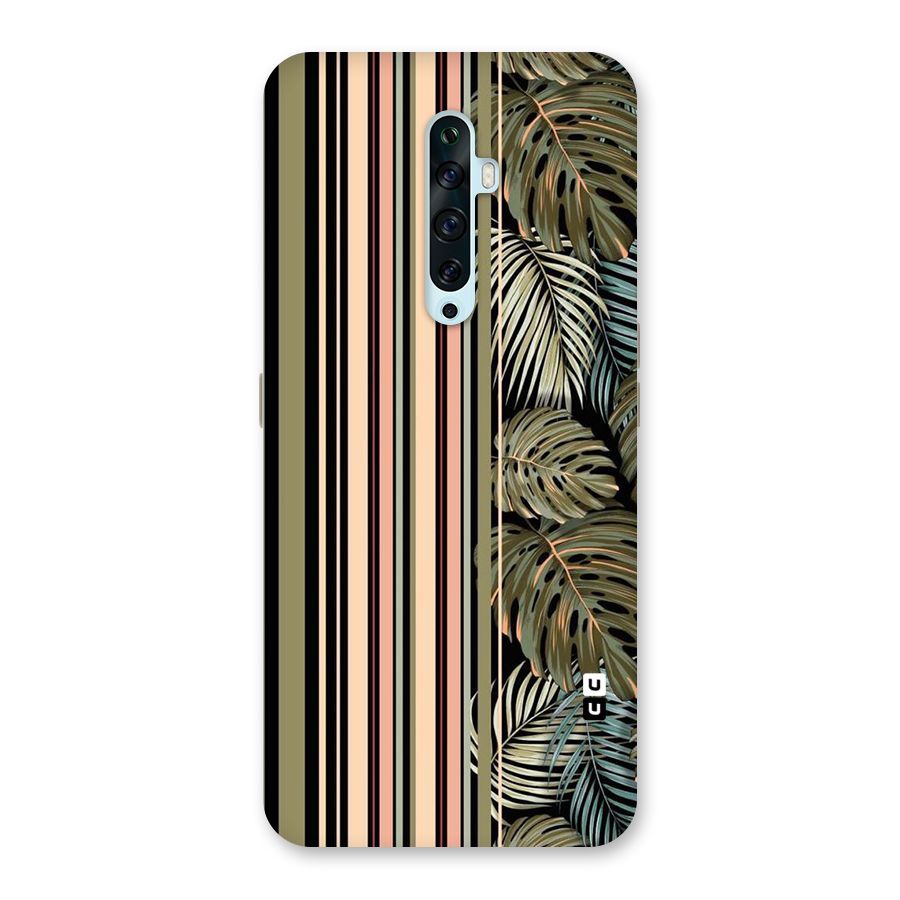 Visual Art Leafs Back Case for Oppo Reno2 F
