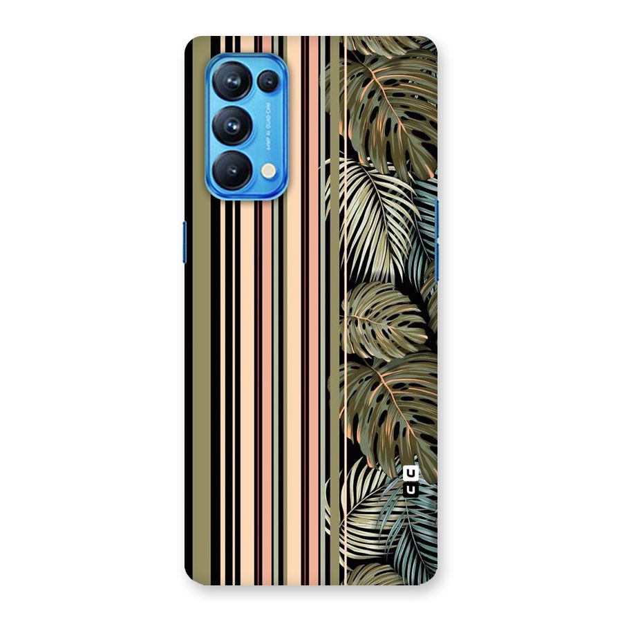 Visual Art Leafs Back Case for Oppo Reno5 Pro 5G