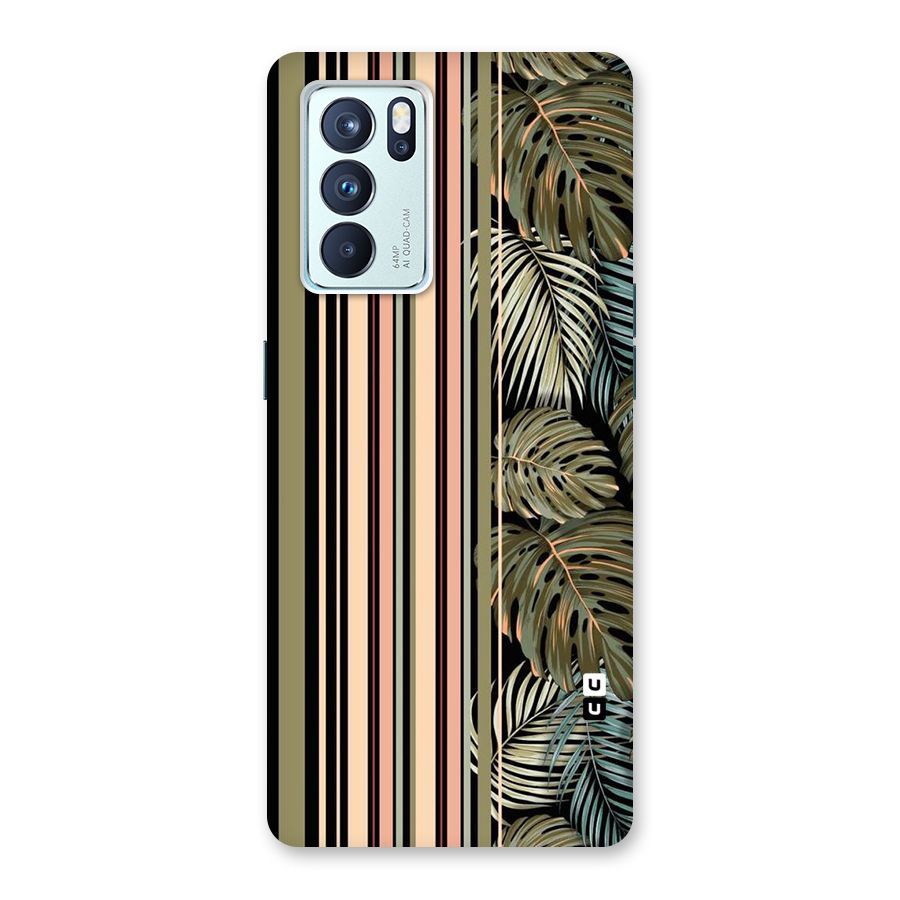 Visual Art Leafs Back Case for Oppo Reno6 Pro 5G