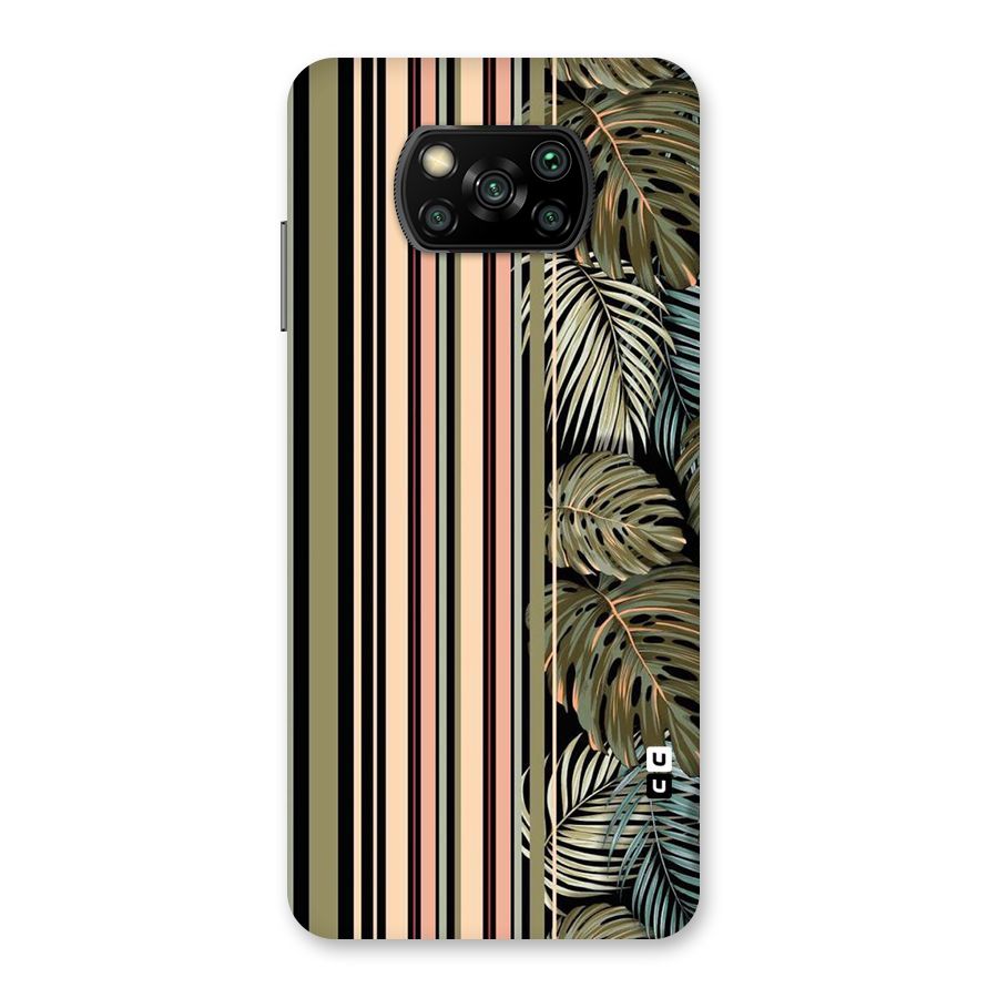 Visual Art Leafs Back Case for Poco X3