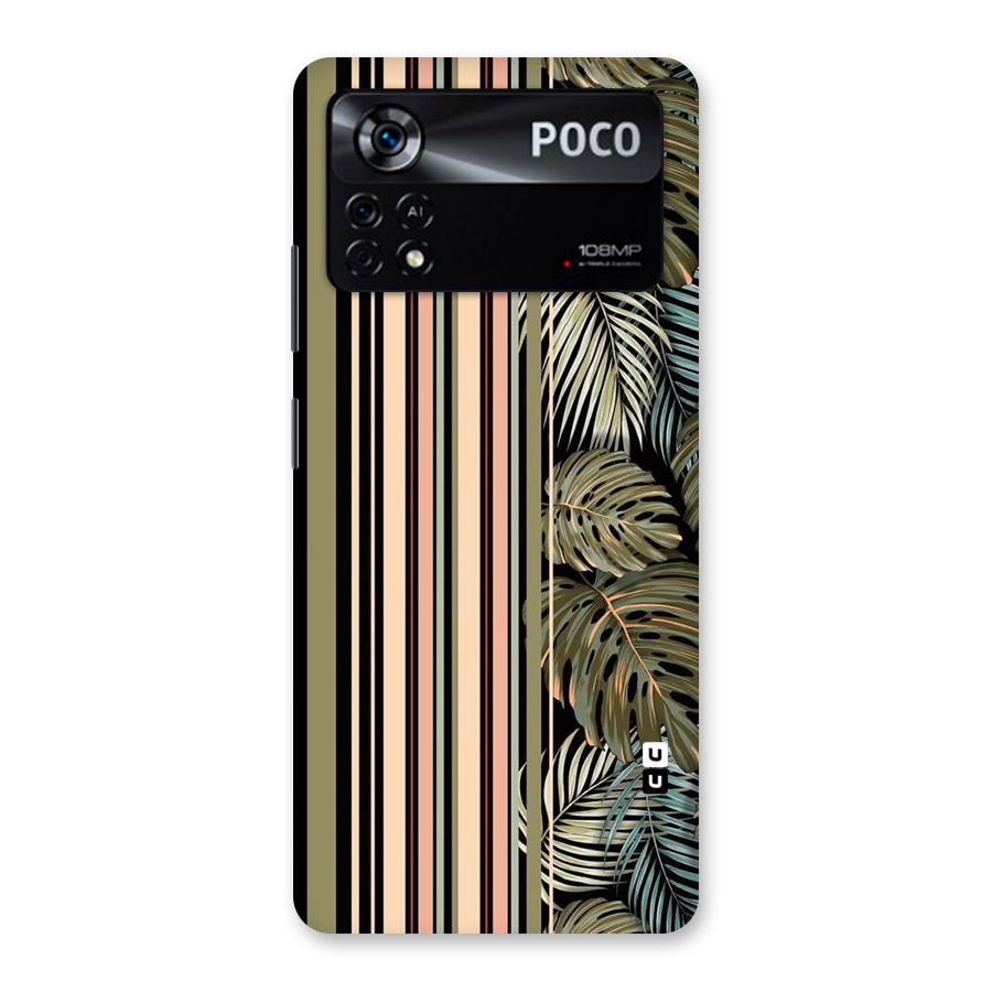 Visual Art Leafs Back Case for Poco X4 Pro 5G