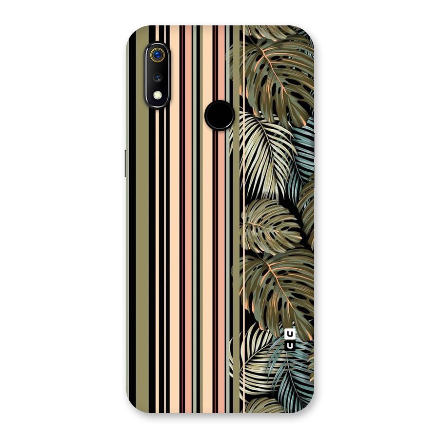 Visual Art Leafs Back Case for Realme 3