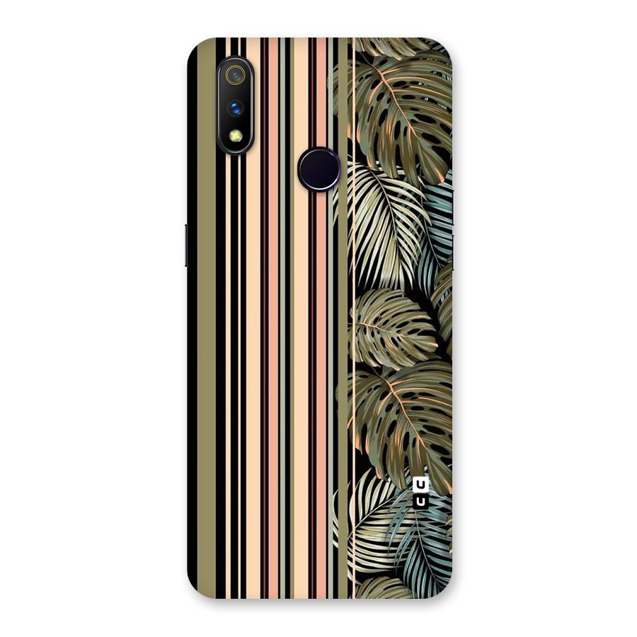 Visual Art Leafs Back Case for Realme 3 Pro