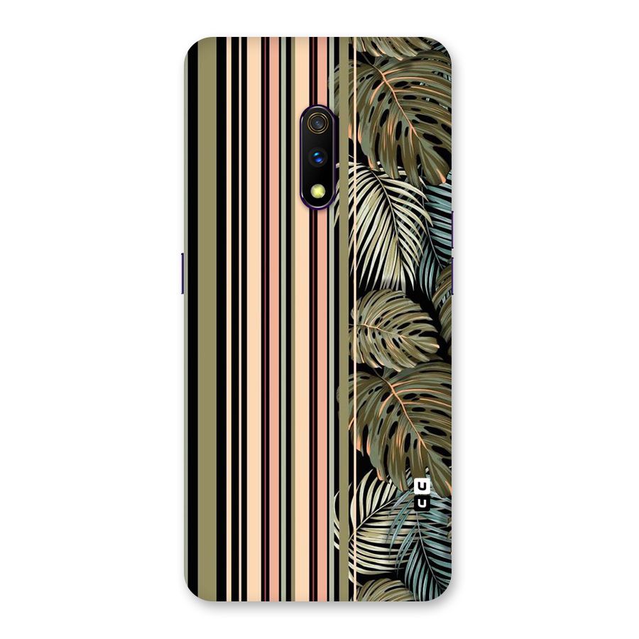 Visual Art Leafs Back Case for Realme X