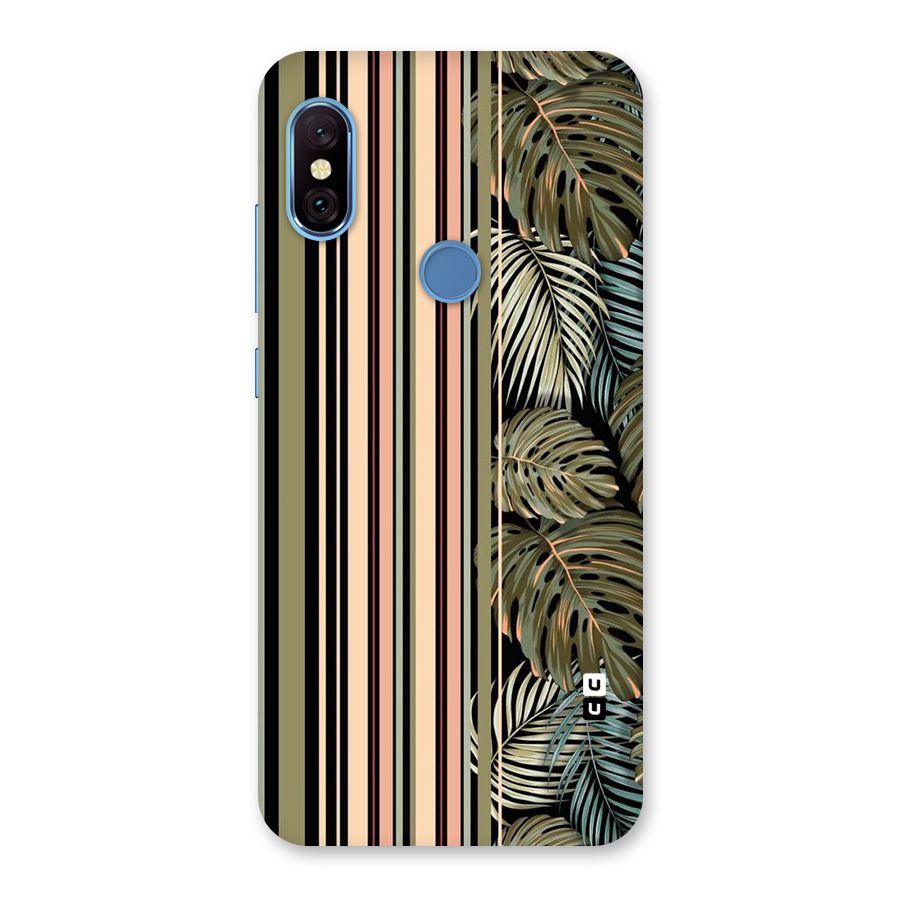 Visual Art Leafs Back Case for Redmi Note 6 Pro