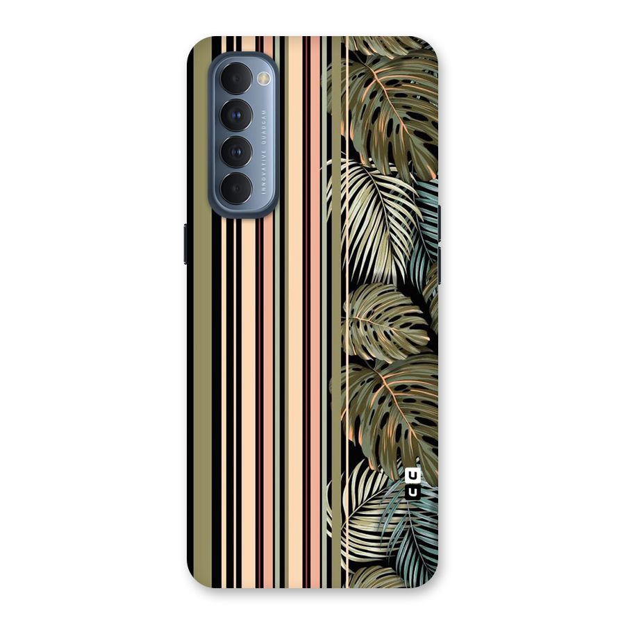 Visual Art Leafs Back Case for Reno4 Pro