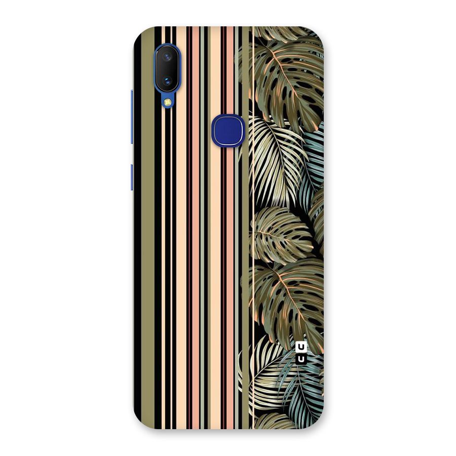 Visual Art Leafs Back Case for Vivo V11
