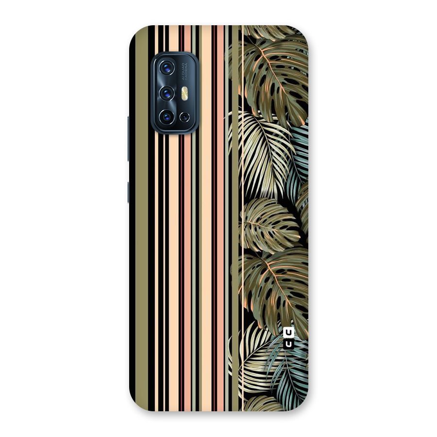Visual Art Leafs Back Case for Vivo V17