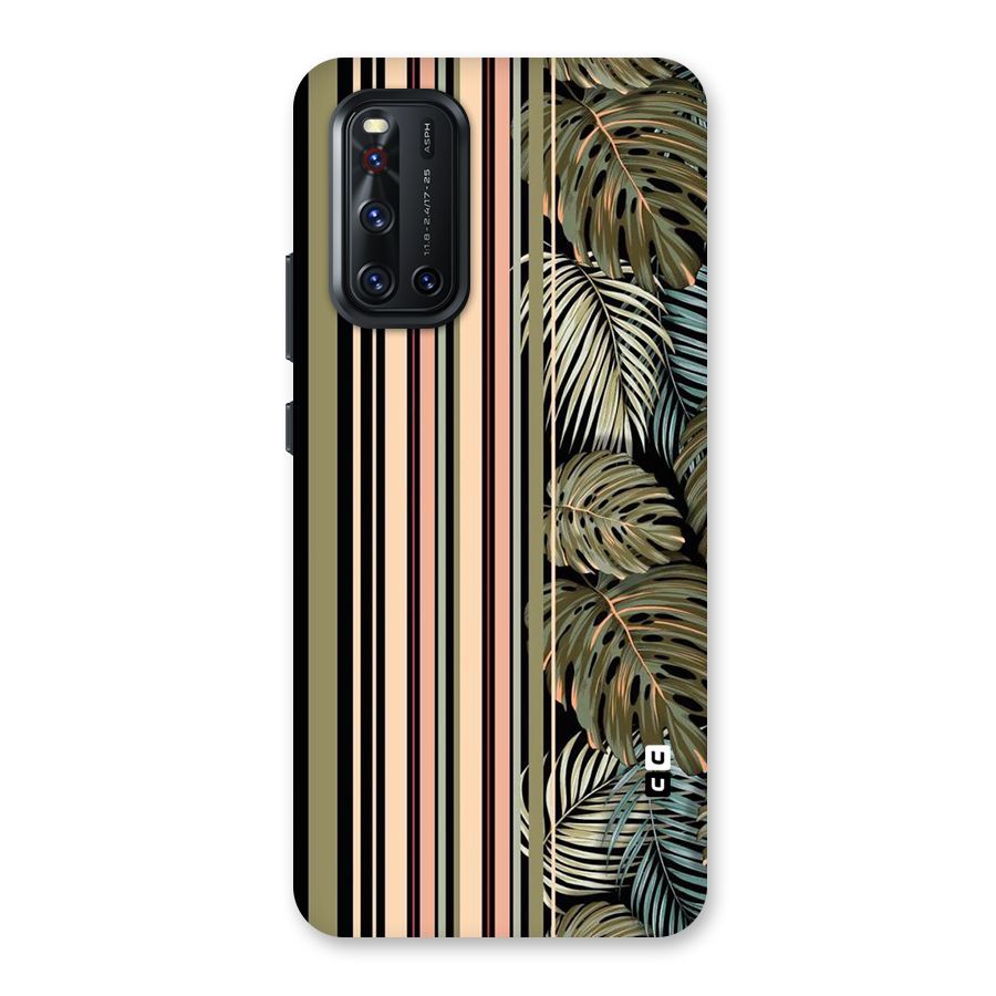 Visual Art Leafs Back Case for Vivo V19