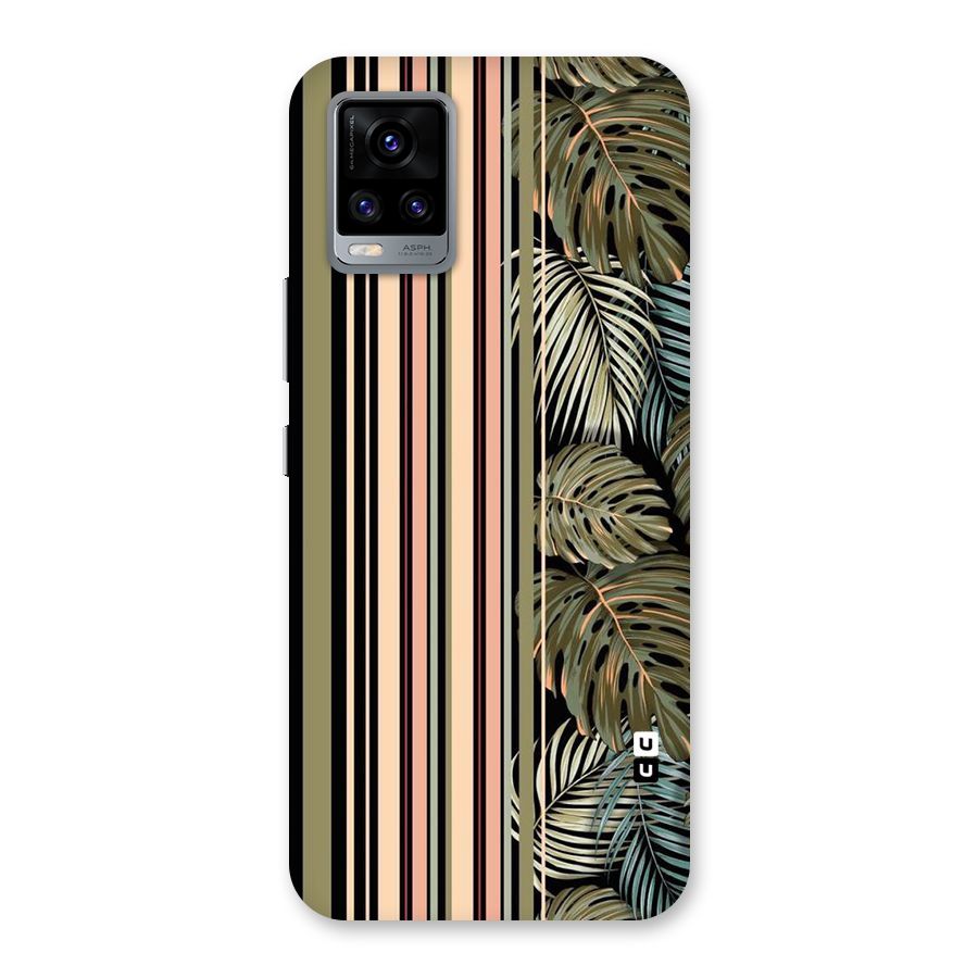 Visual Art Leafs Back Case for Vivo V20