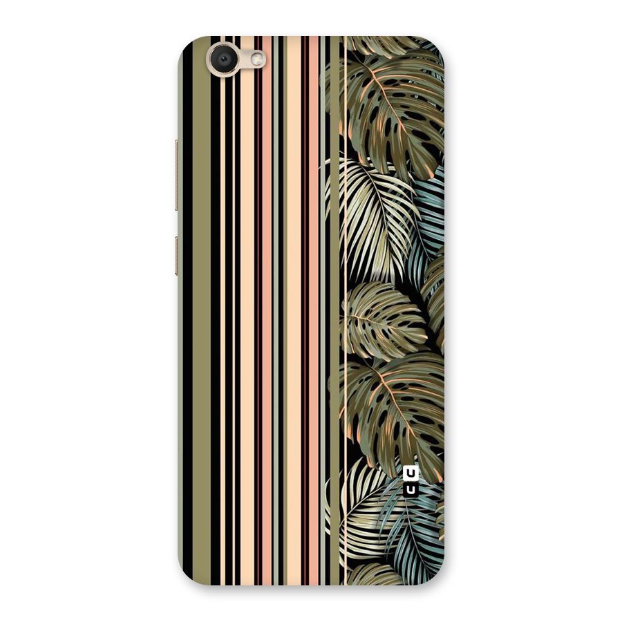 Visual Art Leafs Back Case for Vivo V5