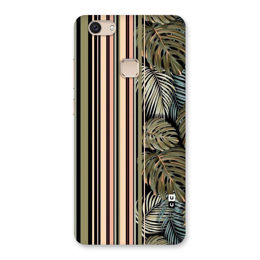 Visual Art Leafs Back Case for Vivo V7