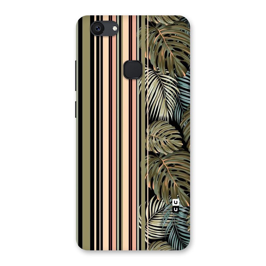 Visual Art Leafs Back Case for Vivo V7 Plus