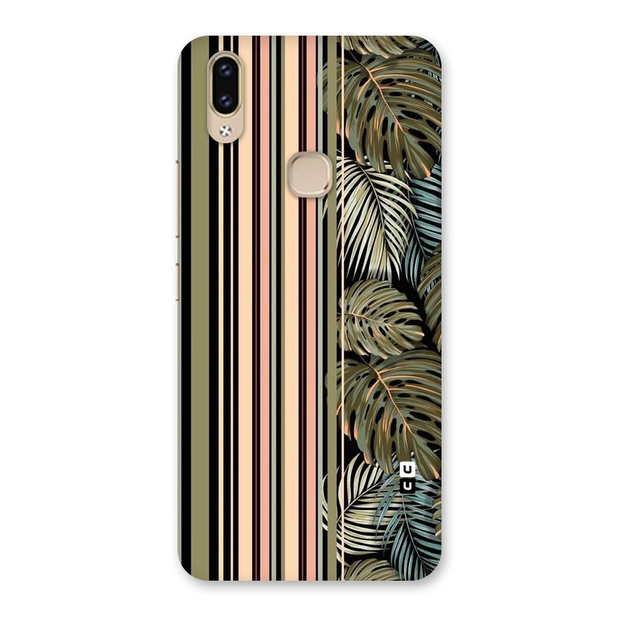 Visual Art Leafs Back Case for Vivo V9 Youth