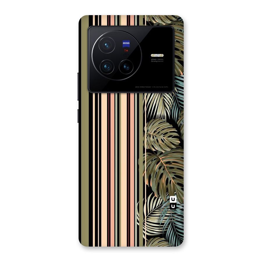 Visual Art Leafs Back Case for Vivo X80