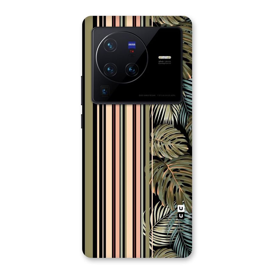 Visual Art Leafs Back Case for Vivo X80 Pro