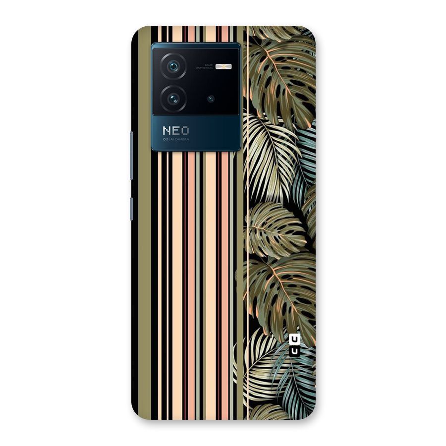 Visual Art Leafs Back Case for Vivo iQOO Neo 6 5G