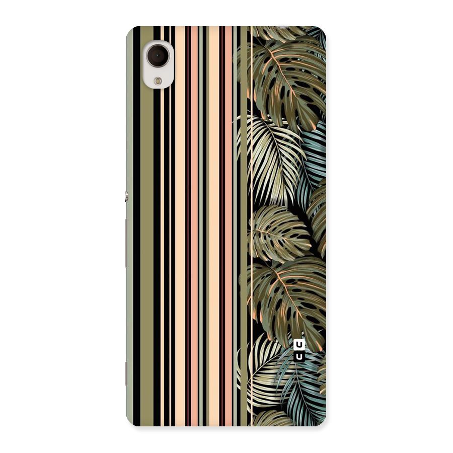 Visual Art Leafs Back Case for Xperia M4 Aqua