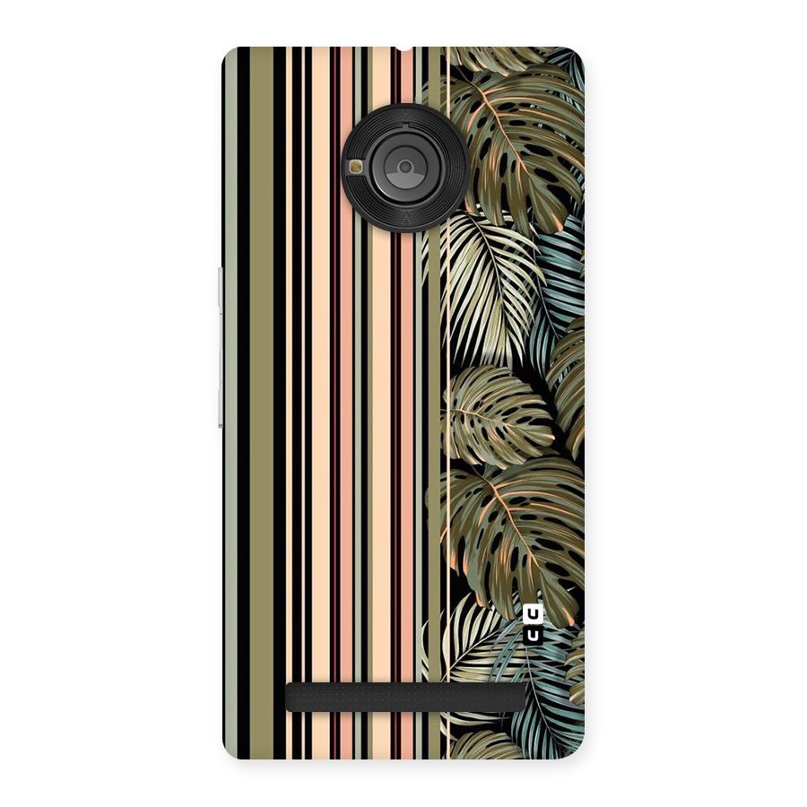 Visual Art Leafs Back Case for Yu Yunique