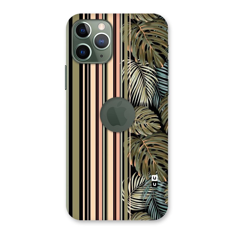 Visual Art Leafs Back Case for iPhone 11 Pro Logo  Cut