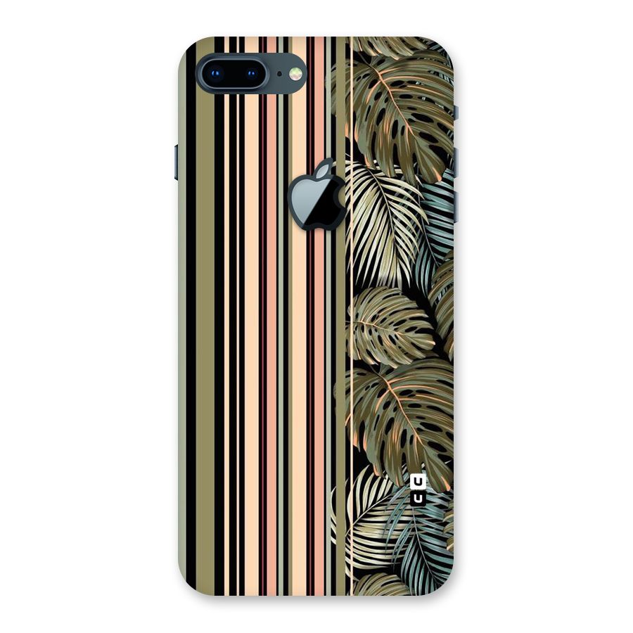 Visual Art Leafs Back Case for iPhone 7 Plus Apple Cut