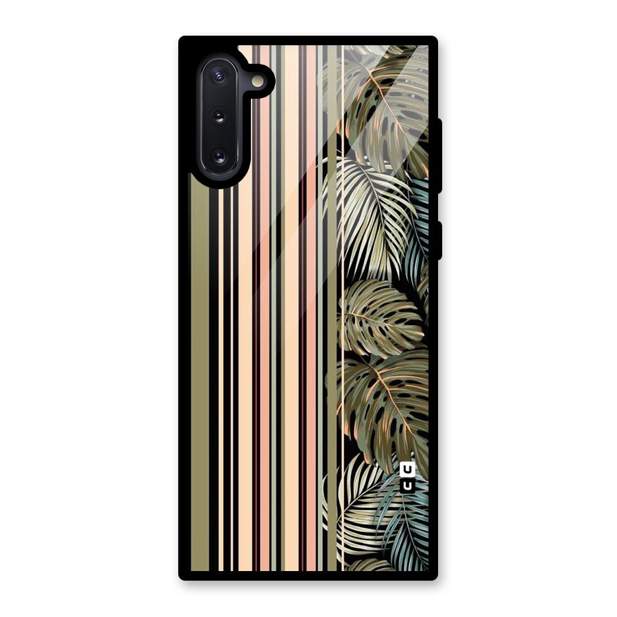 Visual Art Leafs Glass Back Case for Galaxy Note 10