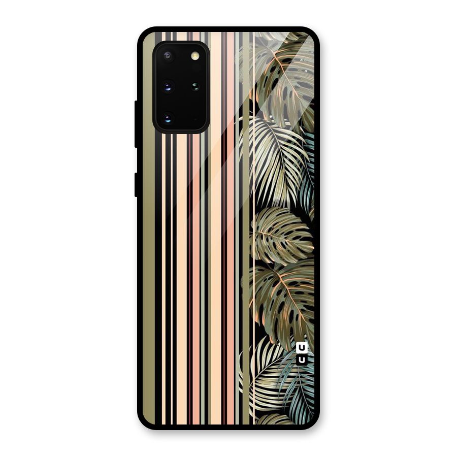 Visual Art Leafs Glass Back Case for Galaxy S20 Plus