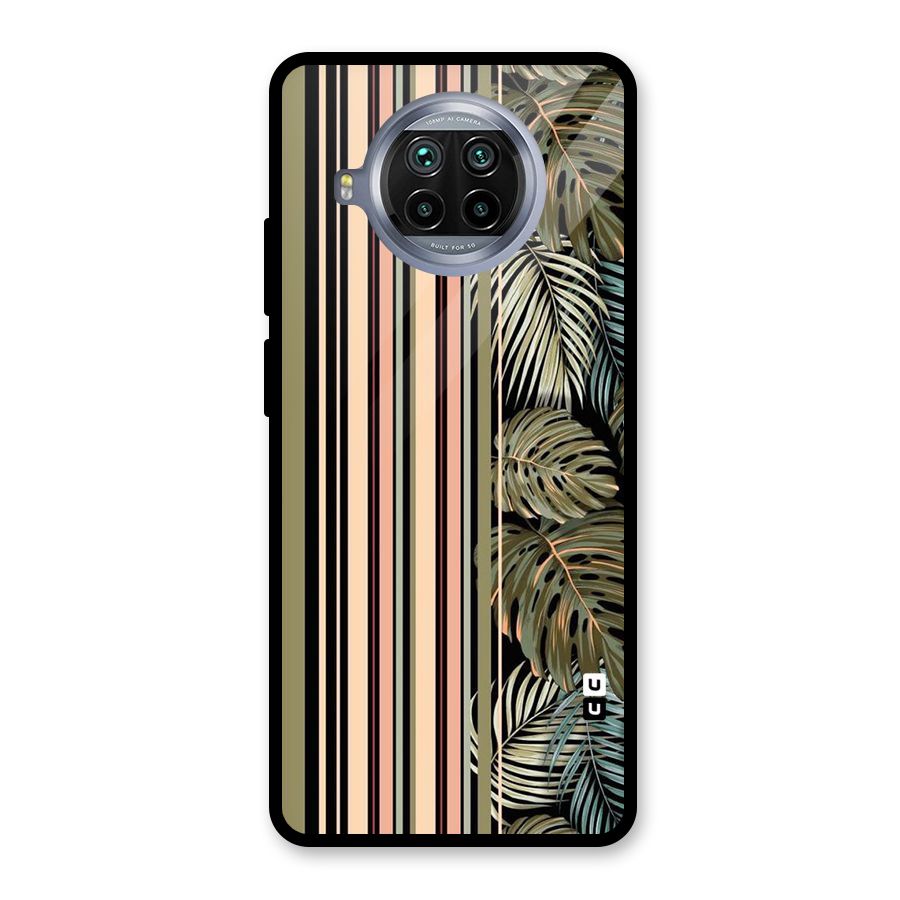 Visual Art Leafs Glass Back Case for Mi 10i