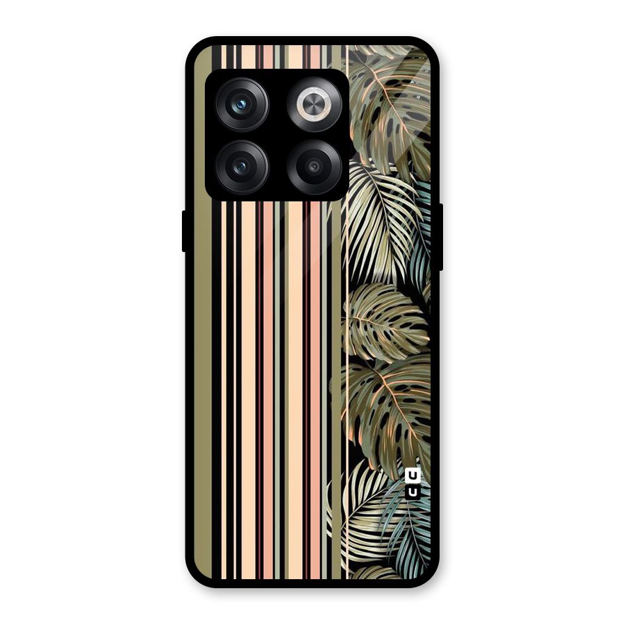 Visual Art Leafs Glass Back Case for OnePlus 10T