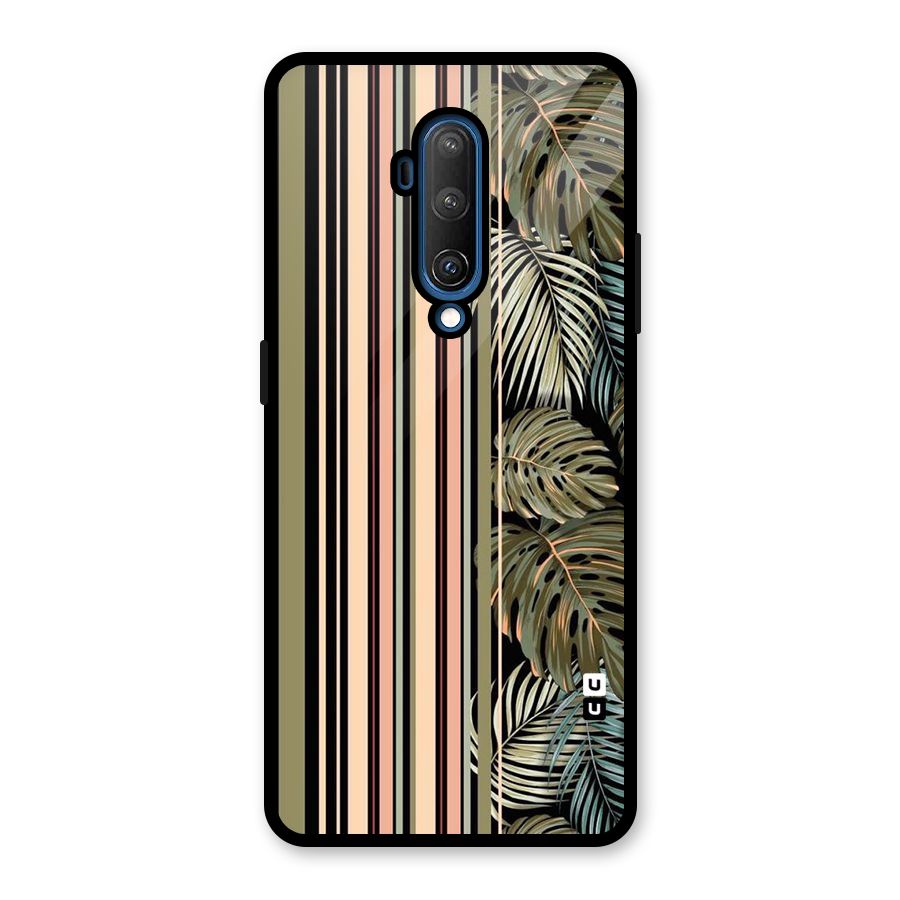 Visual Art Leafs Glass Back Case for OnePlus 7T Pro