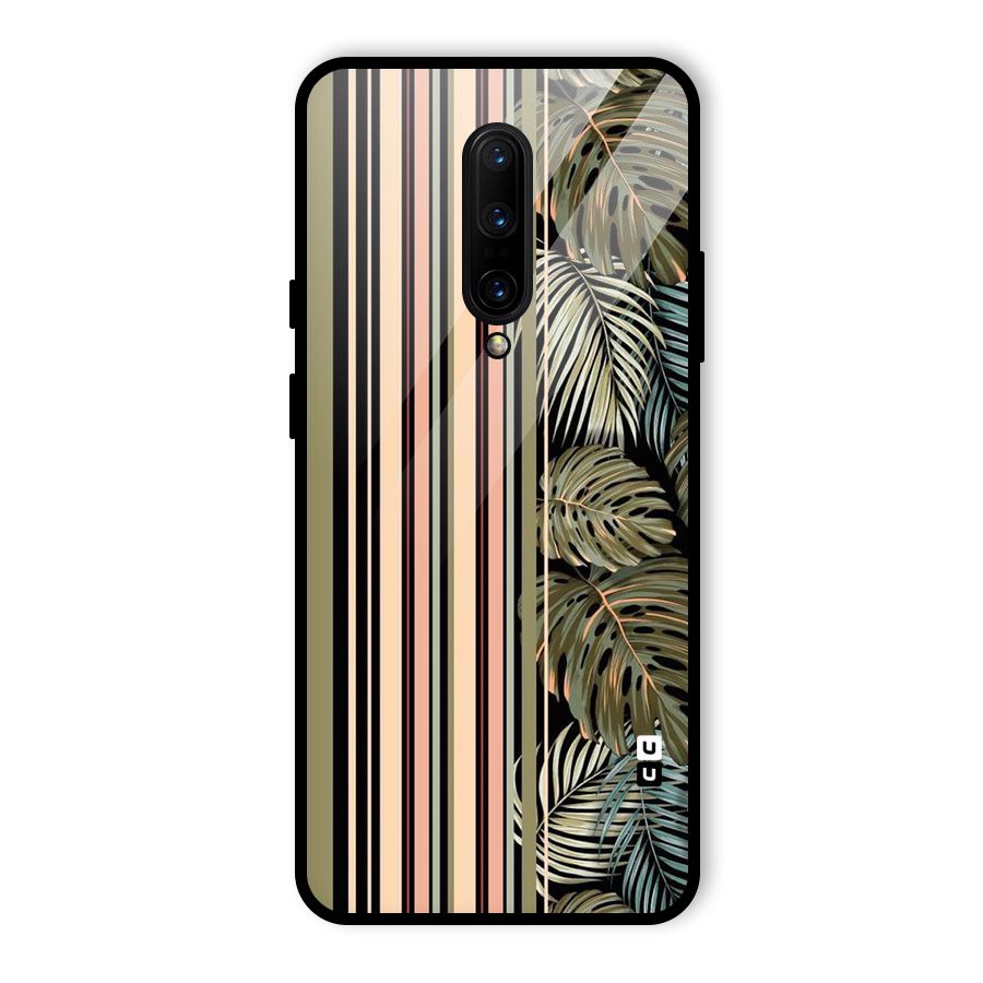 Visual Art Leafs Glass Back Case for OnePlus 7 Pro