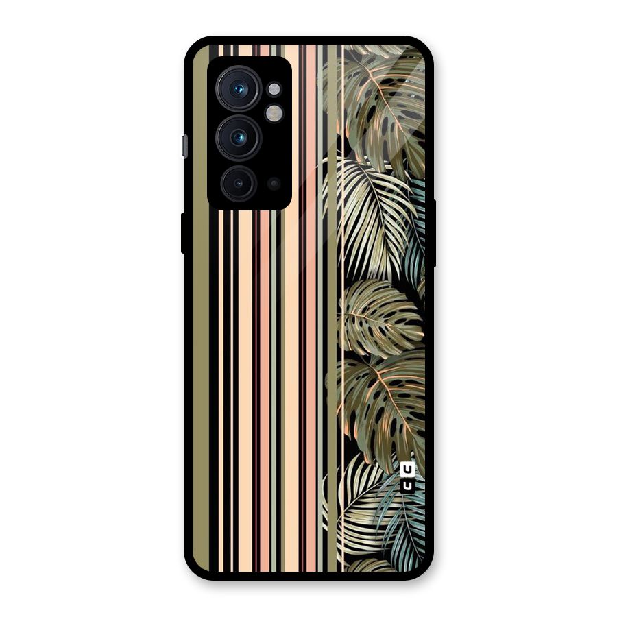 Visual Art Leafs Glass Back Case for OnePlus 9RT 5G