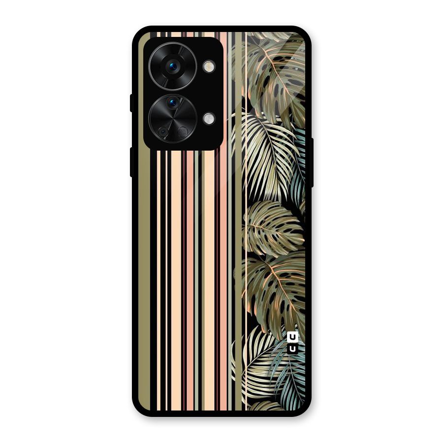Visual Art Leafs Glass Back Case for OnePlus Nord 2T