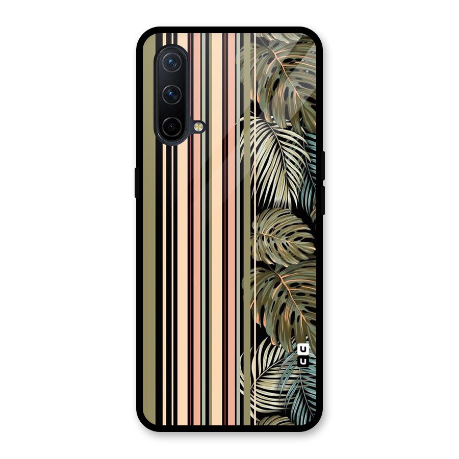 Visual Art Leafs Glass Back Case for OnePlus Nord CE 5G
