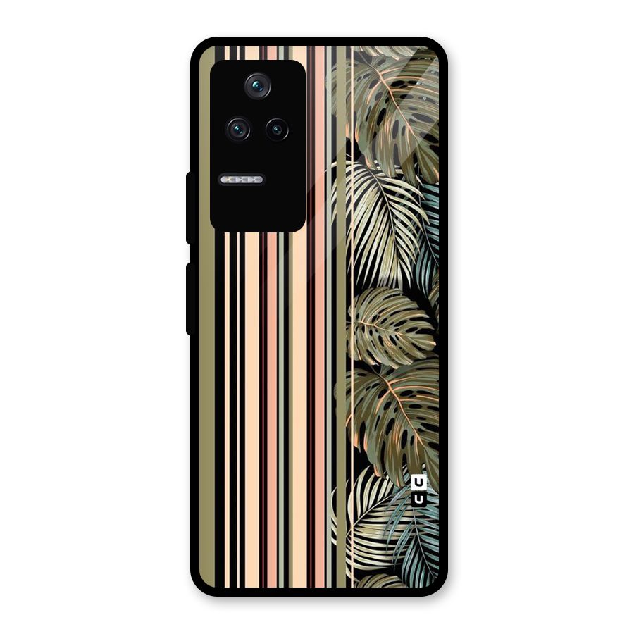 Visual Art Leafs Glass Back Case for Poco F4 5G