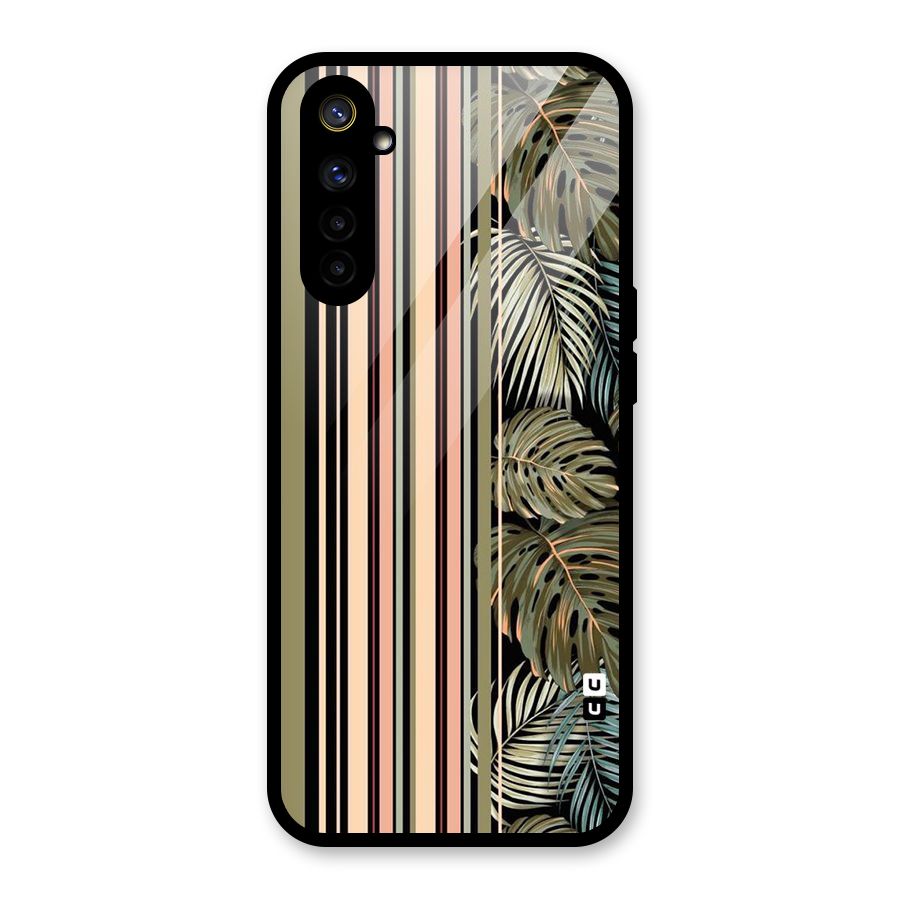 Visual Art Leafs Glass Back Case for Realme 6