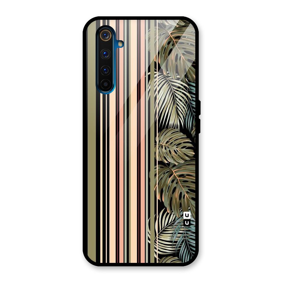Visual Art Leafs Glass Back Case for Realme 6 Pro