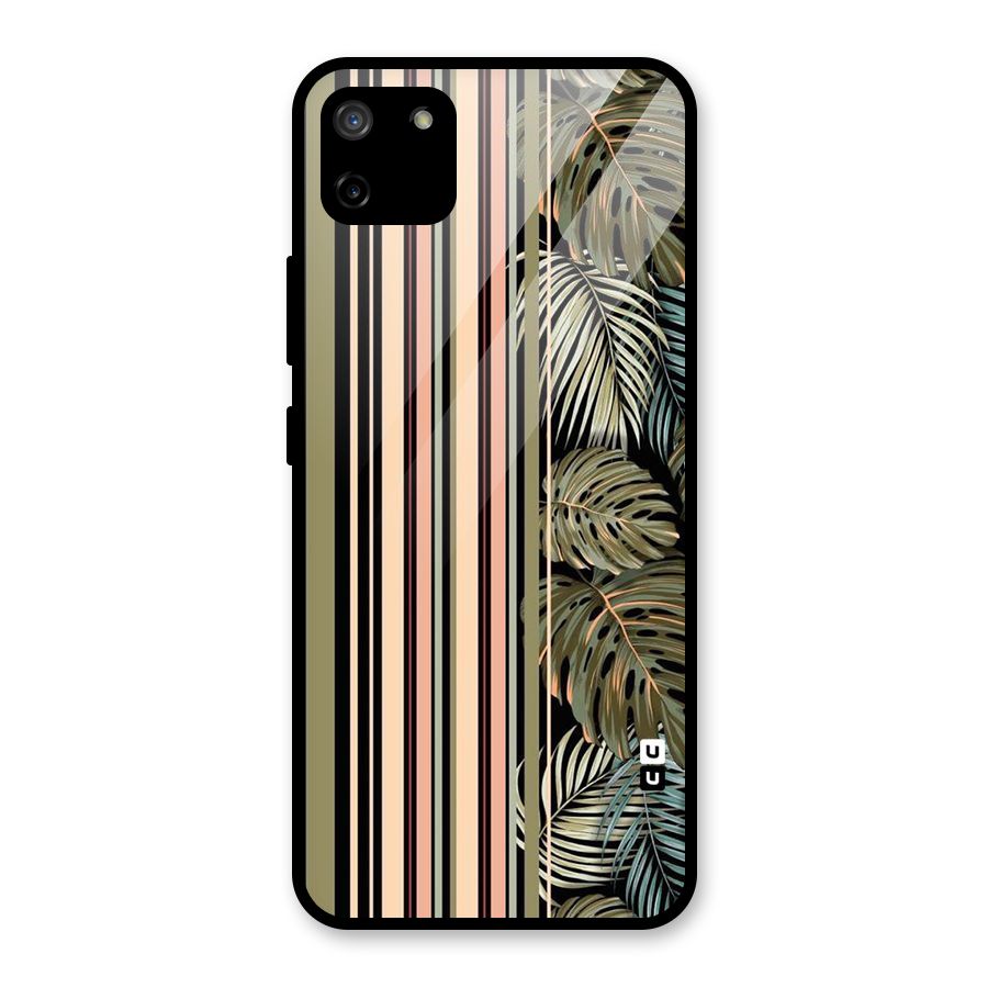 Visual Art Leafs Glass Back Case for Realme C11