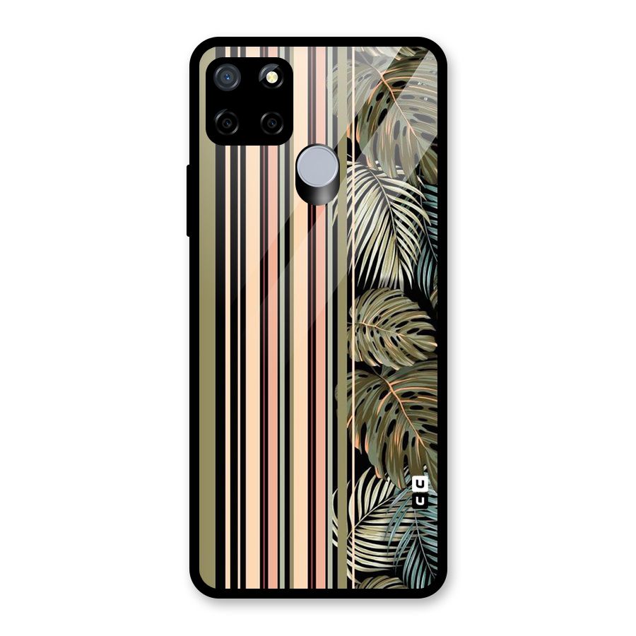 Visual Art Leafs Glass Back Case for Realme C12