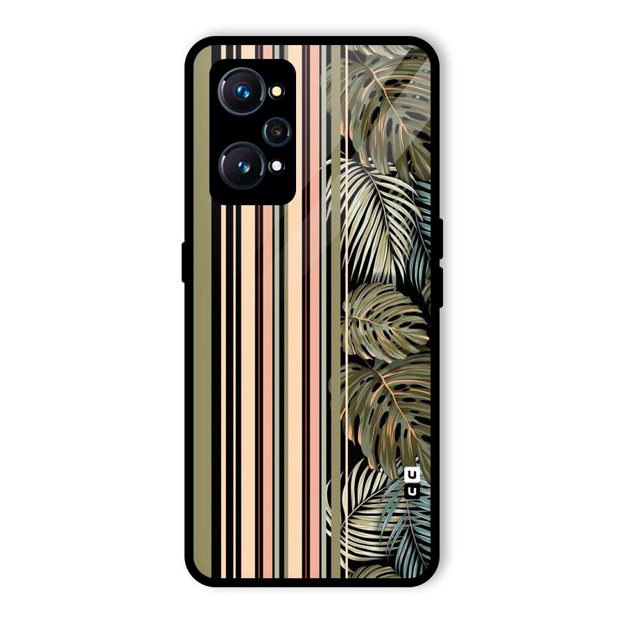 Visual Art Leafs Glass Back Case for Realme GT Neo2