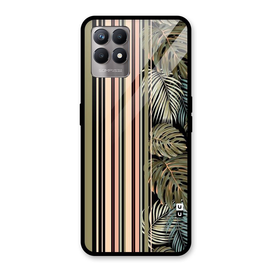 Visual Art Leafs Glass Back Case for Realme Narzo 50