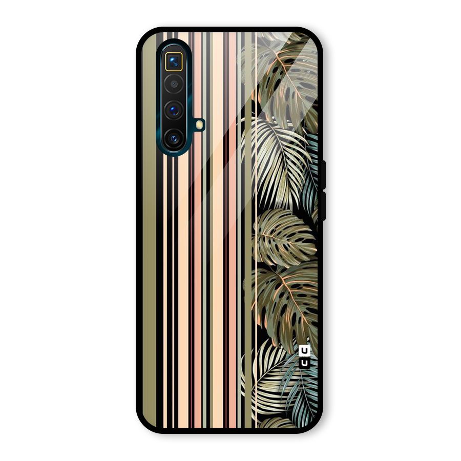 Visual Art Leafs Glass Back Case for Realme X3